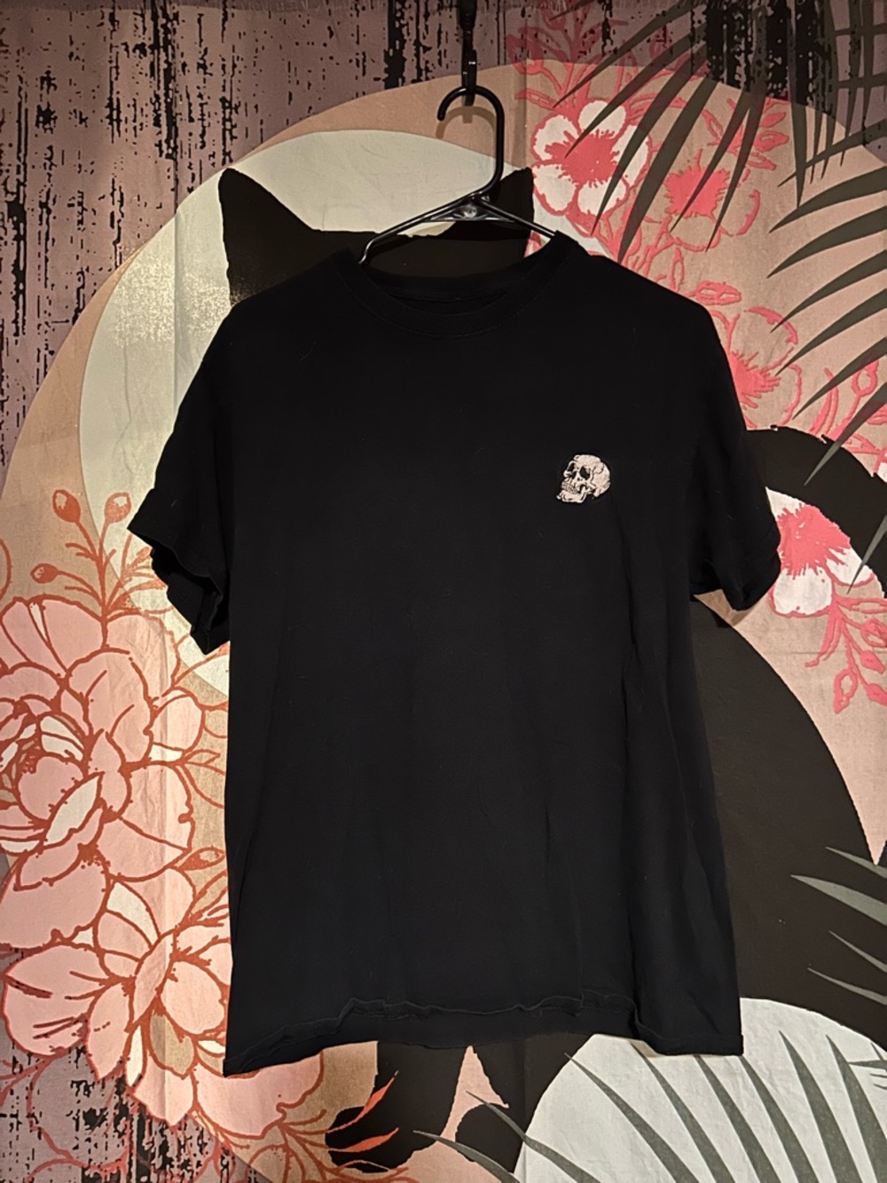 Black Men's Skull Graphic Tee